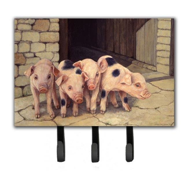 Pigs Piglets by Daphne Baxter Leash or Key Holder